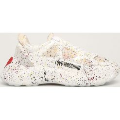 Love Moschino - Buty. Białe buty sportowe damskie Love Moschino, bez wzorów, z gumy, sportowe. Za 969,90 zł.