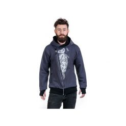 The eye by OTECKI bluza męska grey. Szare bluzy męskie rozpinane marki Slogan ubrania ekologiczne, etyczne i wegańskie, l, z bawełny, z kapturem. Za 319,00 zł.