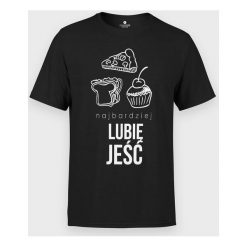 Koszulka Lubię jeść. T-shirty chłopięce MegaKoszulki, z napisami, z bawełny, bez rękawów. Za 49,90 zł.