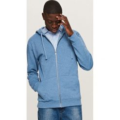 Bejsbolówki męskie: Rozpinana bluza dresowa basic - Niebieski