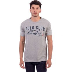 T-shirty męskie z nadrukiem: Koszulka w kolorze szarym