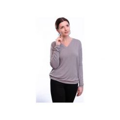 Bluzka OVERSIZE szarość. Szare bluzki damskie Studio erer, s, bez wzorów, z jeansu, rockowe, bez kołnierzyka, bez rękawów. Za 169,00 zł.