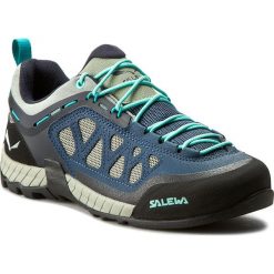 Trekkingi SALEWA - Firetail 3 63448-0359 Dark Denim/Aruba Blue. Niebieskie półbuty damskie Salewa, na co dzień, na lato, ze skóry ekologicznej, bez obcasa, na sznurówki. W wyprzedaży za 429,00 zł.