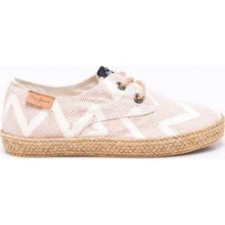 Pepe Jeans - Tenisówki dziecięce. Szare buty dziewczęce sportowe marki Pepe Jeans, z jeansu, na sznurówki. W wyprzedaży za 99,90 zł.