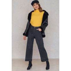 Native Youth Jeansy Eventide - Black,Grey. Czarne jeansy damskie z wysokim stanem marki Native Youth. W wyprzedaży za 137,98 zł.