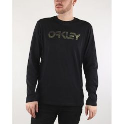 Oakley Mark II Koszulka Czarny. Czarne podkoszulki męskie Oakley, s, z nadrukiem, z bawełny, z długim rękawem. Za 145,95 zł.