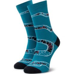 Skarpety Wysokie Unisex FREAK FEET - LWAZ-BLG Niebieski. Niebieskie skarpetki damskie Freak Feet, bez wzorów, z elastanu. Za 19,99 zł.