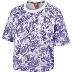 Bluzki, topy, tuniki: koszulka sportowa damska NIKE TOP ALLOVER PRINTED / 840651-540 – NIKE TOP ALLOVER PRINTED