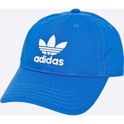 Adidas Originals - Czapka Trefoil Cap. Niebieskie czapki z daszkiem męskie marki adidas Originals, z bawełny. W wyprzedaży za 59,90 zł.