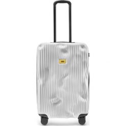 Walizka Stripe średnia Bianco White. Białe walizki Crash Baggage, bez wzorów. Za 1290,00 zł.
