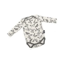Pulp, Bambusowe Body Motylki z Ozdobną Lamówką 80 cm. Body niemowlęce Pulp, bez wzorów, bez rękawów. Za 72,86 zł.