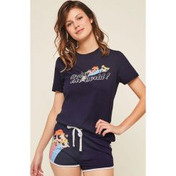 Undiz - T-shirt piżamowy Mexinaniz. Zielone piżamy damskie Undiz, s, z nadrukiem, z bawełny, bez rękawów. Za 49,90 zł.