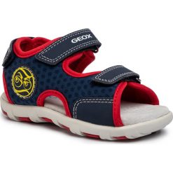 Sandały GEOX - B S. Pianeta B B0264B 01415 C0735 S Navy/Red. Niebieskie sandały chłopięce Geox, ze skóry ekologicznej, bez zapięcia. W wyprzedaży za 159,00 zł.