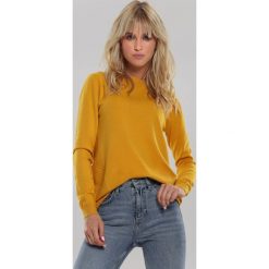 Żółty Sweter Aitana. Żółte swetry damskie other, xl, bez wzorów, casualowe, bez rękawów, bez kaptura. Za 69,99 zł.