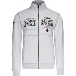 Bluza AERONAUTICA MILITARE Szary. Szare bluzy męskie marki Aeronautica Militare, l, z haftami, z tkaniny, militarne, z włoskim kołnierzykiem, bez rękawów, bez kaptura. Za 830,00 zł.