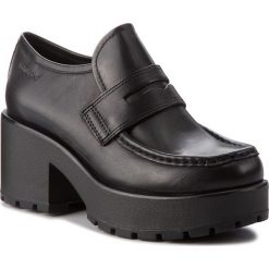 Półbuty VAGABOND - Dioon 4647-001-20 Black. Czarne creepersy damskie Vagabond, z materiału, na obcasie. Za 499,00 zł.