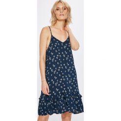 Jacqueline de Yong - Sukienka Ditte. Szare sukienki Jacqueline de Yong, na co dzień, z tkaniny, casualowe, na ramiączkach, mini, proste. W wyprzedaży za 59,90 zł.
