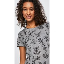 Medicine - Top Valentines. Szare bluzki damskie marki MEDICINE, s, z bawełny, casualowe, z okrągłym kołnierzem, z krótkim rękawem. Za 59,90 zł.