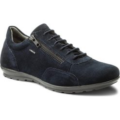 Półbuty GEOX - U Symbol A U74A5A 00022 C4002 Navy. Niebieskie półbuty męskie Geox, na co dzień, bez wzorów, ze skóry, bez zapięcia. W wyprzedaży za 299,00 zł.