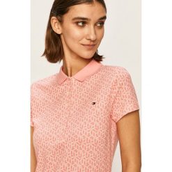 Tommy Hilfiger - T-shirt. Niebieskie bluzki damskie TOMMY HILFIGER, s, bez wzorów, z elastanu, bez kołnierzyka. Za 399,90 zł.