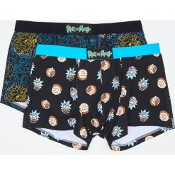 Bokserki męskie: 2 pack bokserek rick and morty – Czarny