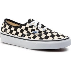 Tenisówki VANS - Authentic VN000W4NDI01 (Golden Coast) Blk/Whtckr. Czarne półbuty damskie Vans, bez wzorów, z gumy, bez zapięcia. W wyprzedaży za 159,00 zł.