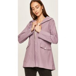 Answear - Kurtka. Niebieskie kurtki damskie ANSWEAR, s, bez wzorów, z tkaniny, krótkie, z kapturem. W wyprzedaży za 89,90 zł.