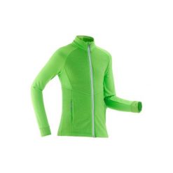 Kurtka wewnętrzna MID WARM 500. Zielone kurtki damskie WED'ZE, z wełny. Za 79,99 zł.
