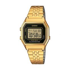 Zegarki damskie: Zegarek Casio Zegarek damski Retro złoty (LA680WEGA-1ER)