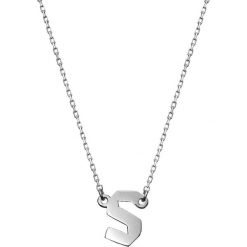 Naszyjniki damskie: Srebrny naszyjnik – (D)40 cm