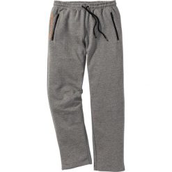 Spodnie sportowe bonprix szary melanż. Szare spodnie męskie marki bonprix, s, bez wzorów, sportowe. Za 74,99 zł.