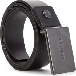 Pasek Męski CALVIN KLEIN - 3.5Cm Adj Plaque Belt K50K504239 85 001. Czarne paski męskie Calvin Klein, w paski, ze skóry. W wyprzedaży za 219,00 zł.