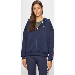 Tommy Sport - Bluza. Niebieskie bluzy sportowe damskie Tommy Sport, s, bez wzorów, z elastanu, bez rękawów, z kapturem. W wyprzedaży za 279,90 zł.