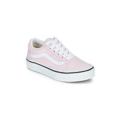 Buty Dziecko Vans UY OLD SKOOL. Różowe trampki dziewczęce Vans, bez wzorów, bez zapięcia. Za 219,00 zł.