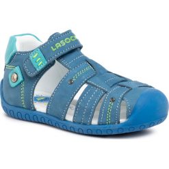 Sandały LASOCKI KIDS - CI12-FLEXY-06 Blue. Niebieskie sandały chłopięce Lasocki Kids, ze skóry, bez zapięcia. Za 99,99 zł.