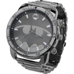 Batman Logo Zegarek na rękę srebrny. Szare zegarki męskie marki Batman, srebrne. Za 144,90 zł.