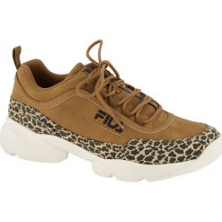 Sneakersy damskie Fila brązowe. Pomarańczowe sneakersy damskie Fila, z gumy. Za 199,90 zł.
