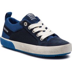 Sneakersy GEOX - J Alonisso B. B J922CB 01422 C4226 S Navy/Royal. Niebieskie trampki chłopięce Geox, bez wzorów, ze skóry, na sznurówki. W wyprzedaży za 159,00 zł.