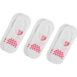 Zestaw 3 par stopek damskich VANS - Basic Canoodle VN000X1IJU4 White/Wild Orch. Białe skarpetki damskie marki Vans, bez wzorów, z elastanu. Za 59,00 zł.