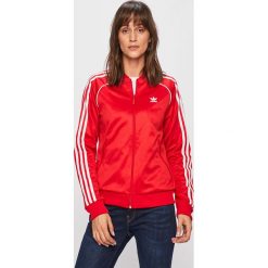 Adidas Originals - Bluza. Czerwone bluzy damskie adidas Originals, bez wzorów, z elastanu, bez rękawów, bez kaptura. Za 249,90 zł.