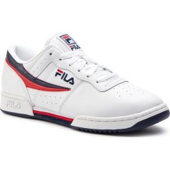 Sneakersy FILA - Original Fitnes 1010492.150 White/Fila Navy/Fila Red. Białe sneakersy męskie Fila, na co dzień, bez wzorów, ze skóry ekologicznej, eleganckie, bez zapięcia. Za 339,00 zł.