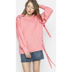Only - Bluza. Różowe bluzy damskie ONLY, s, bez wzorów, z bawełny, bez rękawów, bez kaptura. W wyprzedaży za 39,90 zł.