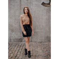 SPÓDNICA MEGAN MINI - S. Czarne spódniczki damskie Fanaberia.com, na co dzień, s, w paski, z jeansu, rockowe, z podwyższonym stanem, mini, proste. Za 109,00 zł.