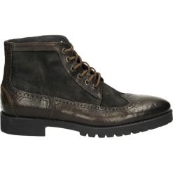 Botki męskie - 9038 EBA-2632. Brązowe botki męskie Venezia, ze skóry. Za 299,00 zł.