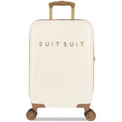 SuitSuit Walizka podróżna TR-7104/3-S- Fab Seventies Antique White. Białe walizki Suitsuit, bez wzorów, eleganckie. Za 589,00 zł.