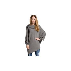 Bluzki Moe M355 Asymetryczna bluza z szerokim kołnierzem. Szare bluzki damskie marki Moe, m. Za 129,00 zł.