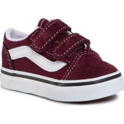 Tenisówki VANS - Old Skool V VN0A38JN5U71 Port Royale/True White. Czerwone trampki chłopięce Vans, bez wzorów, ze skóry, na rzepy. Za 169,00 zł.