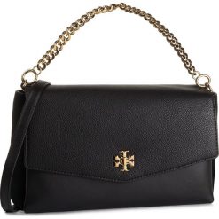 Torebka TORY BURCH - Kira Mixed-Materials Shoulder Bag 56382 Black 001. Czarne torebki klasyczne damskie Tory Burch, bez wzorów, ze skóry, klasyczne, bez dodatków. Za 2549,00 zł.