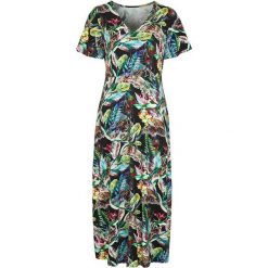 Cellbes Sukienka maxi z dżerseju we wzory czarny we wzory female czarny/ze wzorem 50/52. Czarne sukienki damskie Cellbes, w kwiaty, z dżerseju, eleganckie, z dekoltem w serek, z długim rękawem, długie, mini, dopasowane. Za 244,00 zł.