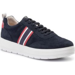 Sneakersy GEOX - U Kaula D U926XD 022BC C0735 Navy/Red. Niebieskie sneakersy męskie Geox, na co dzień, bez wzorów, ze skóry, bez zapięcia. W wyprzedaży za 349,00 zł.